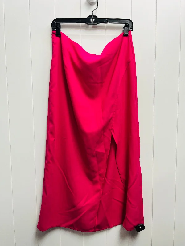 Warm and Soft Textiles Versatile Clothing Skirt Maxi By Shein In Pink, Size: Xl