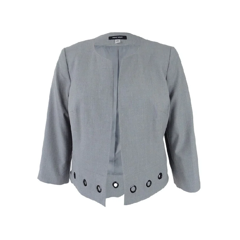 Comfortable Textiles Comfortable Fits Nine West Women's Grommet-Trim Jacket