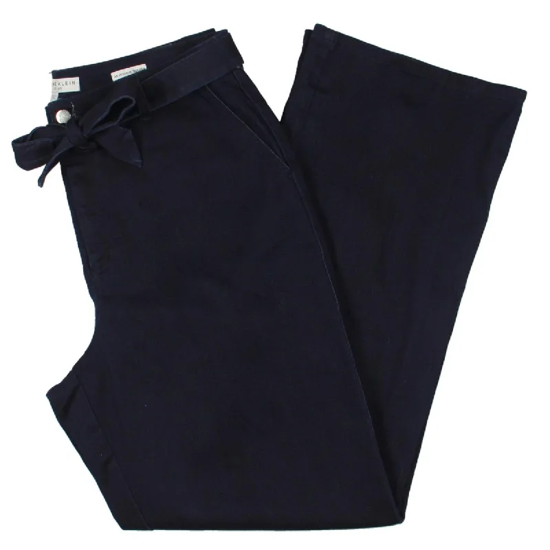 Cozy Fabric Fits Modern Daywear Womens High Rise Tie Waist Flare Jeans