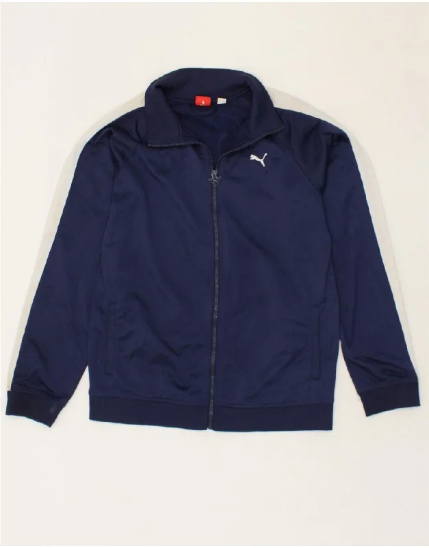 Casual Layers Street Comfortwear PUMA Womens Tracksuit Top Jacket UK 18 XL Navy Blue Colourblock Polyester Casual Layers Street Comfortwear PUMA Womens Tracksuit Top Jacket UK 18 XL Navy Blue Colourblock Polyester