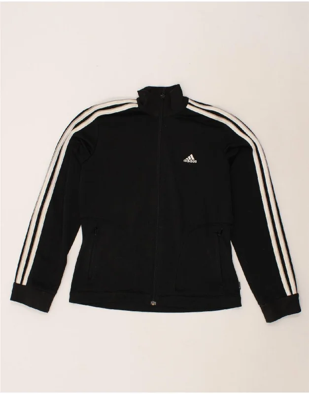 Trendy Easywear Effortless Outfits ADIDAS Womens Tracksuit Top Jacket UK 12 Medium Black Polyester Trendy Easywear Effortless Outfits ADIDAS Womens Tracksuit Top Jacket UK 12 Medium Black Polyester