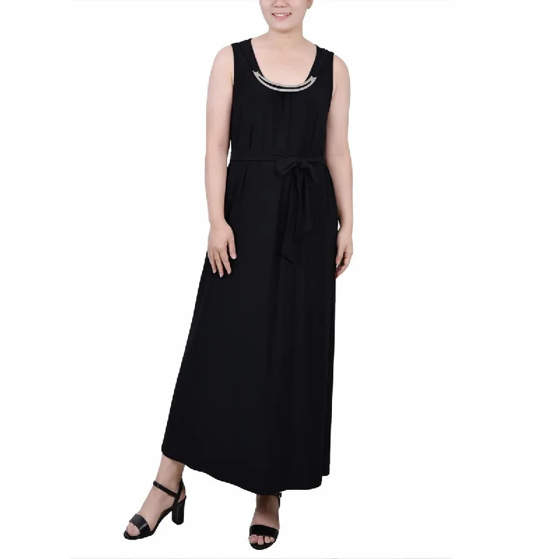 Comfy Fashion Trends Casual Wardrobe NY Collection Womens Petites Embellished  Maxi Dress