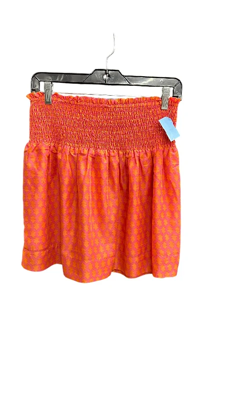 Affordable Comfort Wear Day-to-day Fashion Skirt Mini & Short By Clothes Mentor In Orange & Pink, Size: M Affordable Comfort Wear Day-to-day Fashion Skirt Mini & Short By Clothes Mentor In Orange & Pink, Size: M