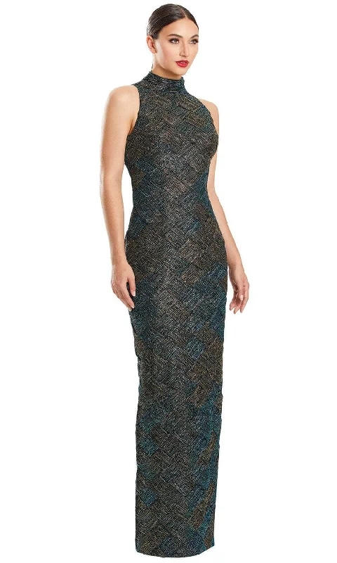 Budgeted Comfortable Wear Comfy Textiles Alexander by Daymor 1893F23 - High Neck Column Evening Dress Budgeted Comfortable Wear Comfy Textiles Alexander by Daymor 1893F23 - High Neck Column Evening Dress
