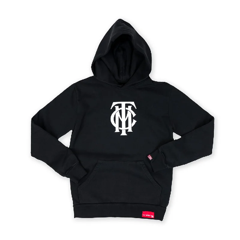 TMC Monogram Kid's Hoodie - Black/White