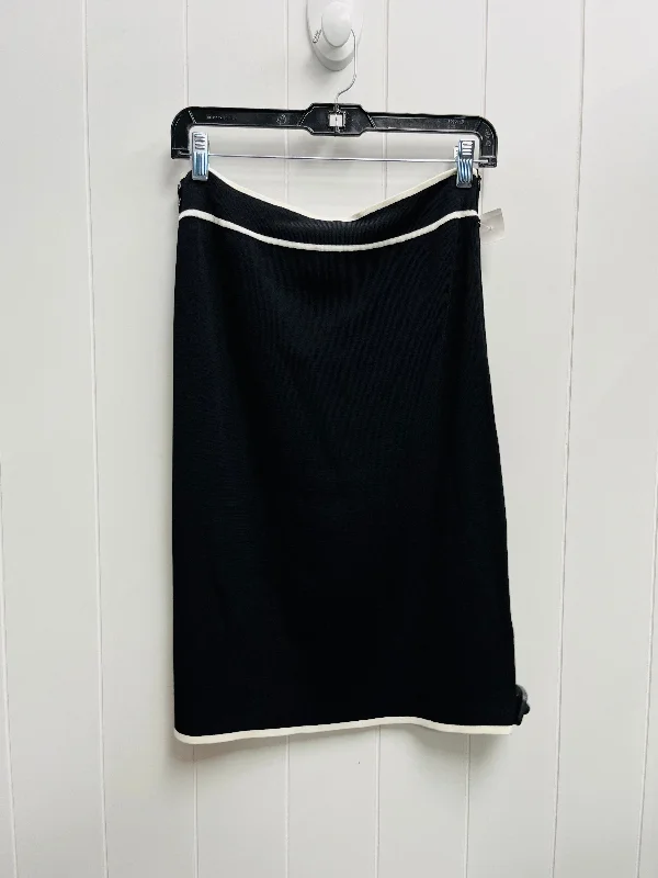 Minimal Fashion Day-to-day Comfort Skirt Mini & Short By Clothes Mentor In Black & Cream, Size: L Minimal Fashion Day-to-day Comfort Skirt Mini & Short By Clothes Mentor In Black & Cream, Size: L