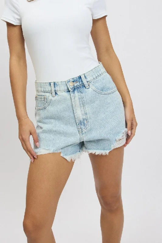 Casual Trend Pieces Day Comfort Denim Relaxed Shorts HIgh Rise