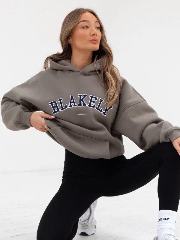 Street Style Comfort Versatile Clothing Varsity Oversized Hoodie - Safari Green