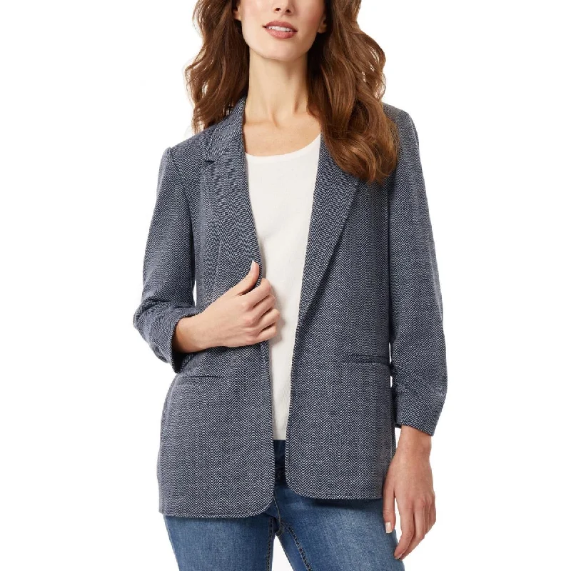 Comfortable Apparel Trendy Layers Jones New York Womens Ruched Office Open-Front Blazer Comfortable Apparel Trendy Layers Jones New York Womens Ruched Office Open-Front Blazer