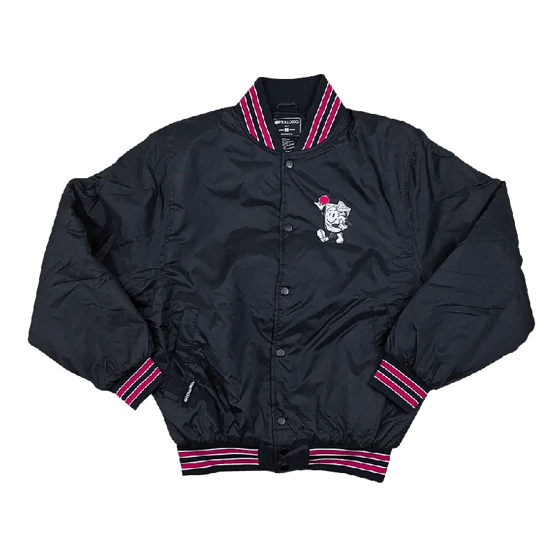 Cozy Fit Outfits Simple Comfort Look "Happy Old Fashioned" Black Nylon Jacket