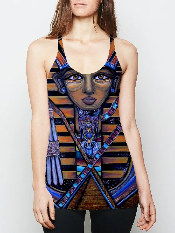Cozy Looks Trendy Layers King Tut Racerback Tank Top
