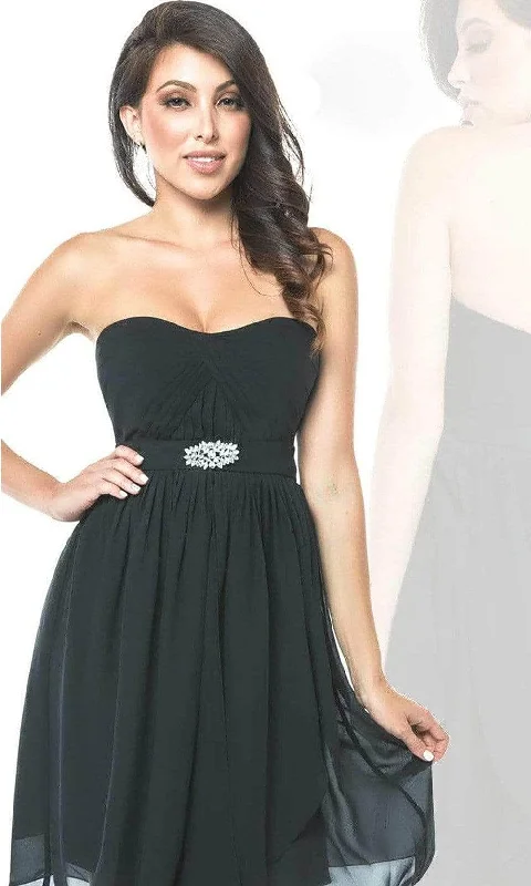 Effortless Chic Looks Everyday Styles Milano Formals E1573 - Semi-Sweetheart Layered Cocktail Dress Effortless Chic Looks Everyday Styles Milano Formals E1573 - Semi-Sweetheart Layered Cocktail Dress