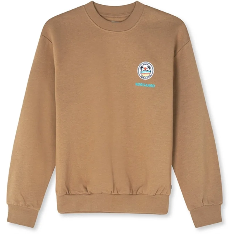 Affordable Layers Trendy Layers Mads Nørgaard Organic Sweat Sonar Badge Sweatshirt Tiger's Eye