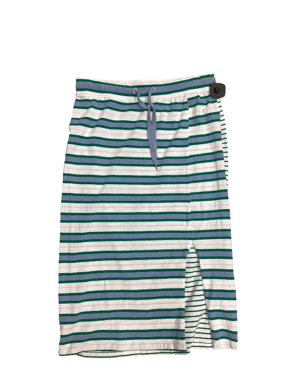 Fashionable Street Comfort Affordable Outfits Skirt Designer By Maeve In Striped Pattern, Size: M Fashionable Street Comfort Affordable Outfits Skirt Designer By Maeve In Striped Pattern, Size: M