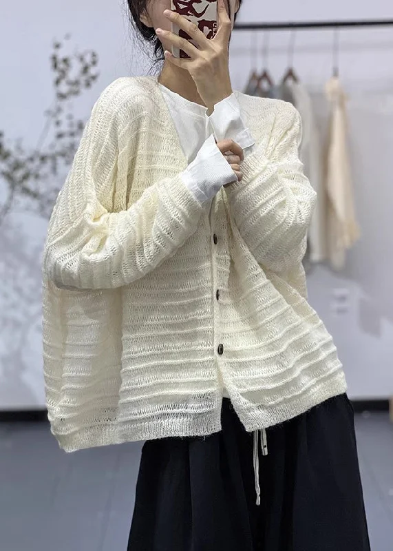 Soft Textured Wear Relaxed Fit Apparel Women Light Apricot Button Solid Cotton Knit Coats Long Sleeve Soft Textured Wear Relaxed Fit Apparel Women Light Apricot Button Solid Cotton Knit Coats Long Sleeve