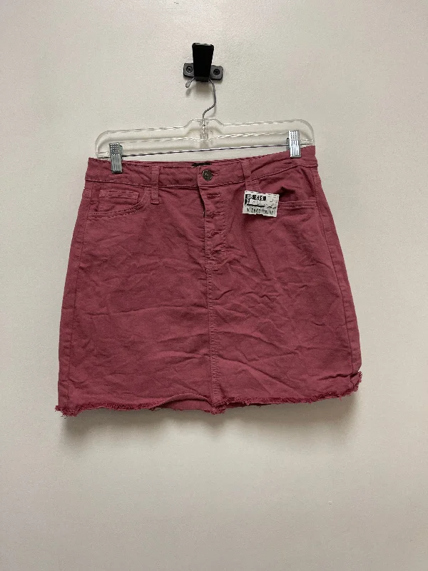 Relaxed Chic Affordable Outfits Skirt Mini & Short By Just Black In Pink, Size: 4
