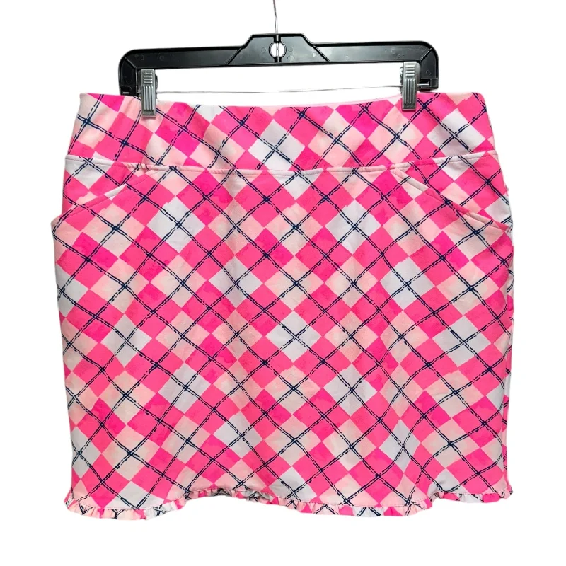 Comfortable Textiles Soft Apparel Monica Skort Skirt Midi By Luxletic by Lilly Pulitzer In Pink, Size: 16 Comfortable Textiles Soft Apparel Monica Skort Skirt Midi By Luxletic by Lilly Pulitzer In Pink, Size: 16
