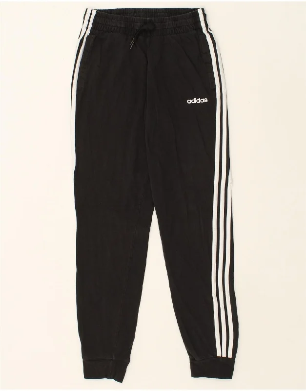Comfortable Fashion Choices Street Chic ADIDAS Womens Tracksuit Trousers Joggers UK 8/10 Small Black Cotton Comfortable Fashion Choices Street Chic ADIDAS Womens Tracksuit Trousers Joggers UK 8/10 Small Black Cotton