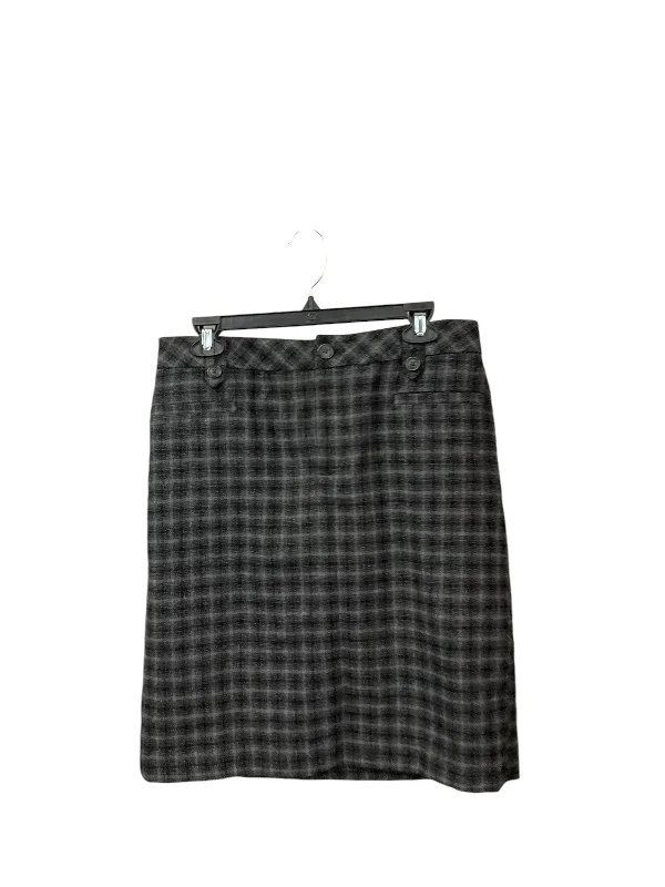 Everyday Comfort Wear Budgeted Fashion Skirt Midi By Eddie Bauer In Plaid Pattern, Size: 8