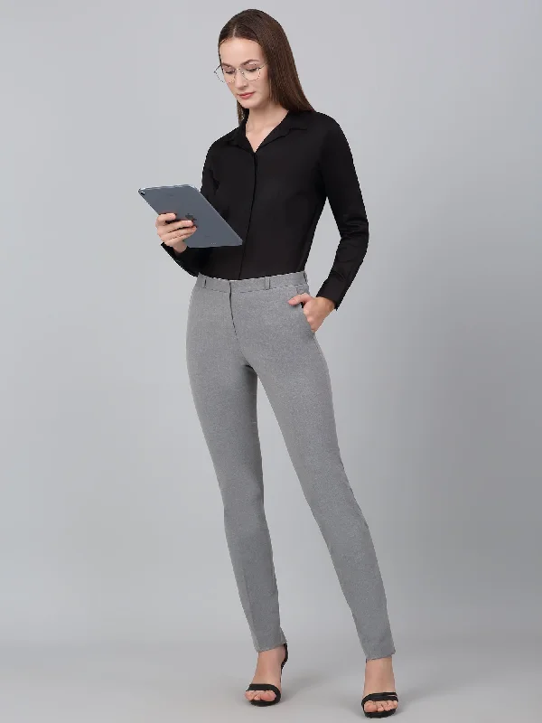 Soft Layers Clothing Daily Chic Women's Black Solid Formal Shirt