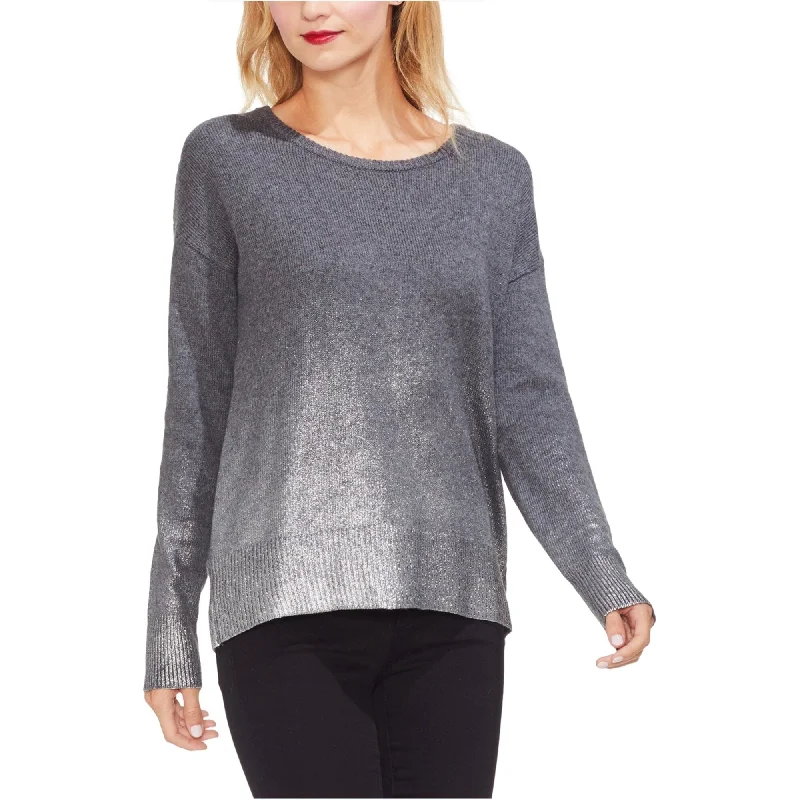 Soft Comfortwear Daywear Fashion Vince Camuto Womens Ombre Foil Pullover Sweater