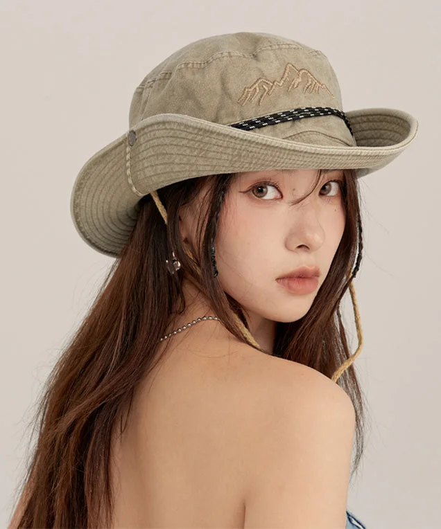 Warm Comfortable Pieces Cozy Styles Fashion Khaki Print Patchwork Drawstring Denim Floppy Sun Hat Warm Comfortable Pieces Cozy Styles Fashion Khaki Print Patchwork Drawstring Denim Floppy Sun Hat