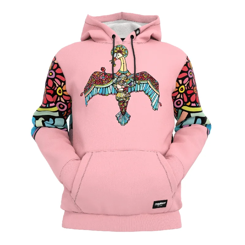 Affordable Layers Practical Layers Swan Flowers Hoodie