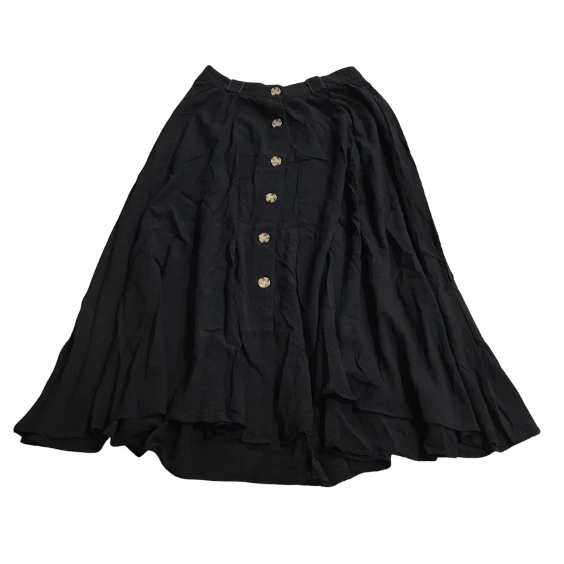Everyday Comfort Wear Relaxed Fit Apparel Skirt Maxi By Zara In Black, Size: M