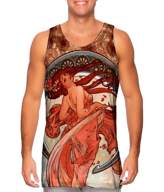 Comfortable Vibes Stylish Attire Alphonse Mucha - "Dance" (1898)