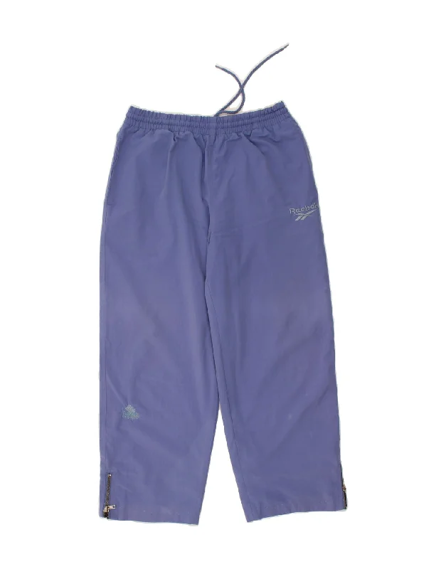 REEBOK Womens Capri Tracksuit Trousers EU 40 Medium Blue