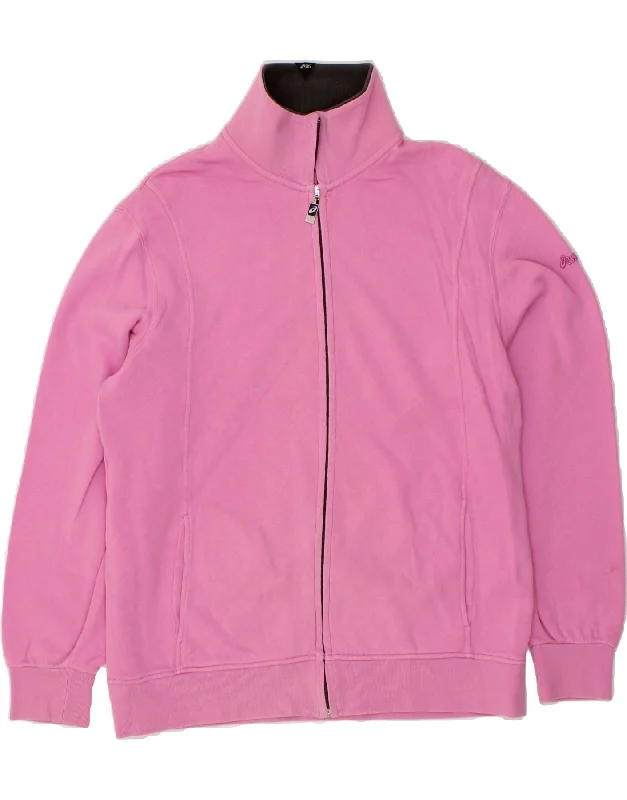 Relaxed Fit Choices Chic Comfort ASICS Womens Tracksuit Top Jacket UK 18 XL Pink Cotton Relaxed Fit Choices Chic Comfort ASICS Womens Tracksuit Top Jacket UK 18 XL Pink Cotton