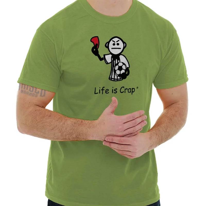 Simple Wear Affordable Outfits Red Card Soccer T-Shirt