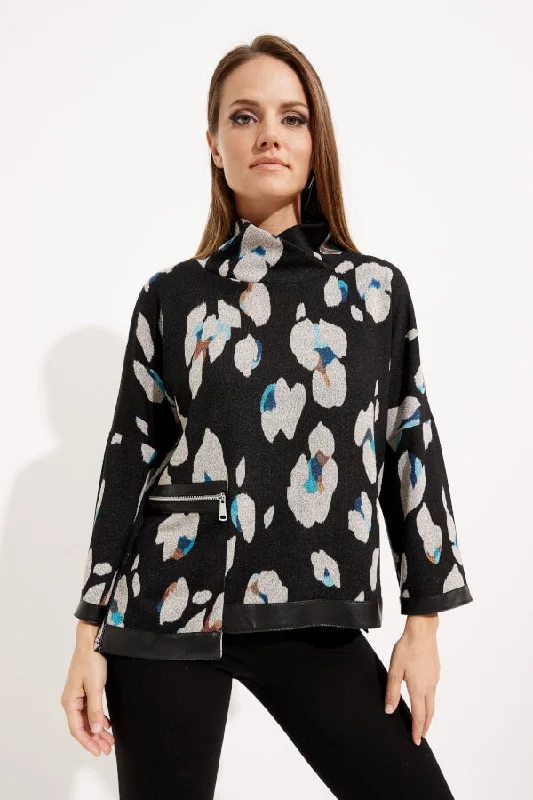 Comfort Wear Styles Relaxed Fashion Joseph Ribkoff Animal Print Faux Leather Top Style 233112 Black/Multi Comfort Wear Styles Relaxed Fashion Joseph Ribkoff Animal Print Faux Leather Top Style 233112 Black/Multi