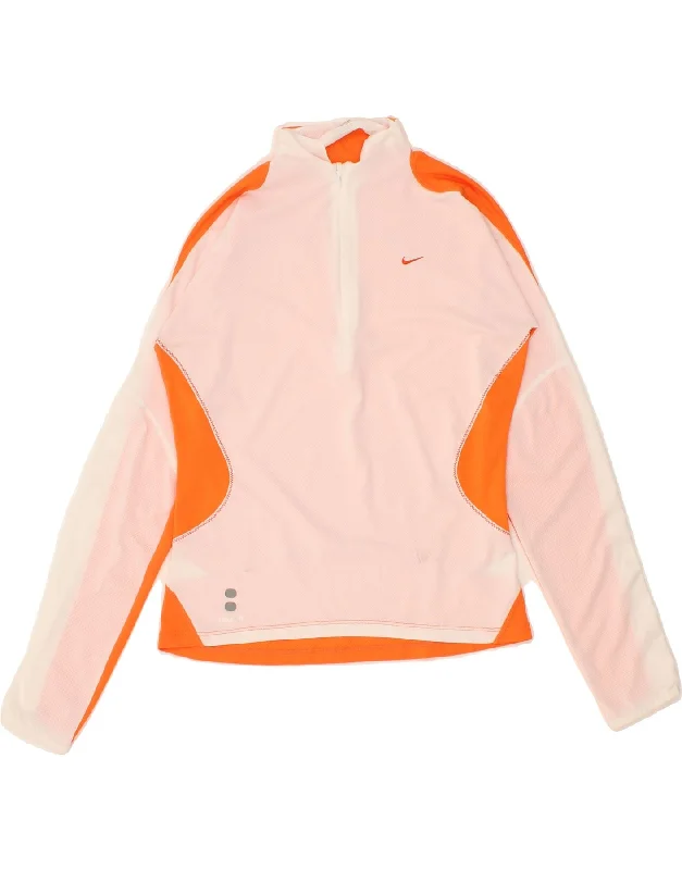 Cozy Comfort Options Comfort Trends NIKE Womens Pullover Tracksuit Top UK 10/12 Medium Orange Colourblock Cozy Comfort Options Comfort Trends NIKE Womens Pullover Tracksuit Top UK 10/12 Medium Orange Colourblock