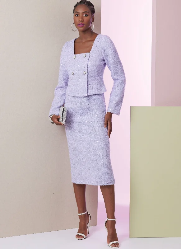 Modern Fitwear Street Chic Vogue Jacket, Skirt & Trousers V2017