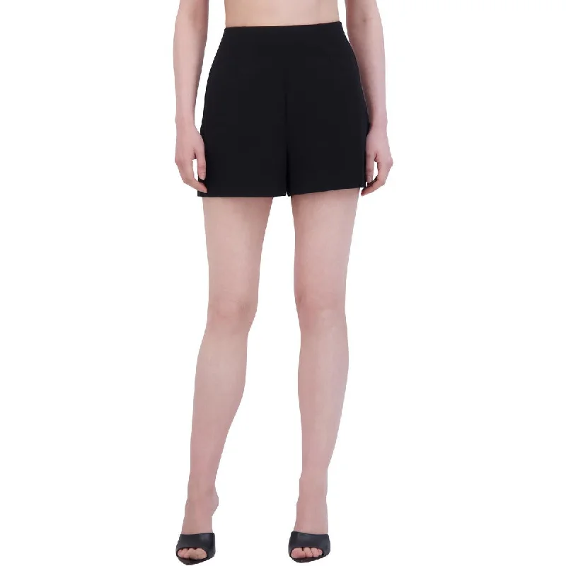 Chic Comfort Pieces Practical Chic Womens Pintuck Dressy High-Waist Shorts