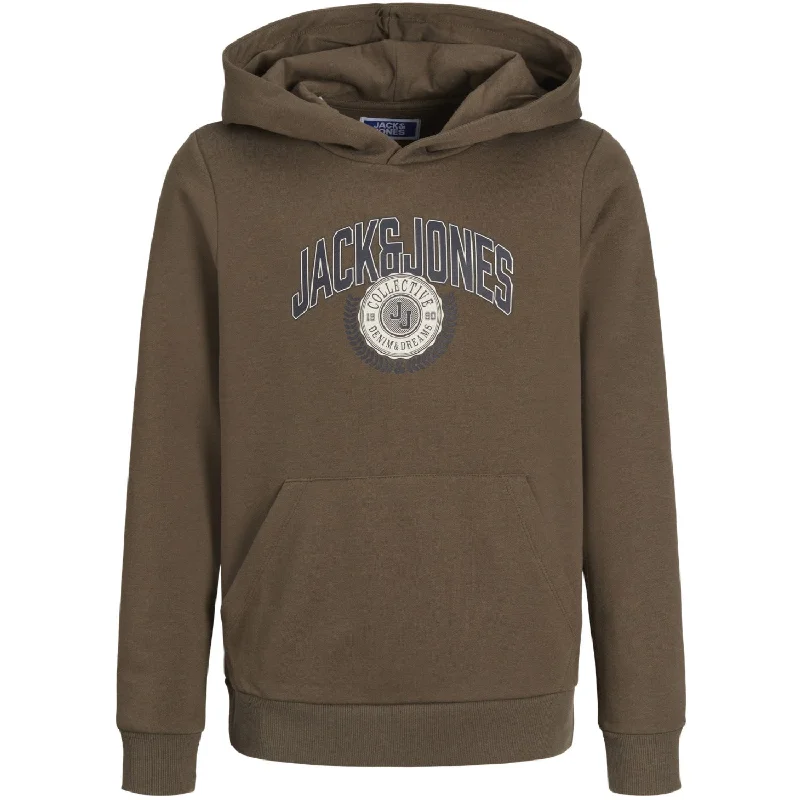 Cozy Looks Chic Fit Jack & Jones Junior Canteen Kam Varsity Branding Sweat Hoodie