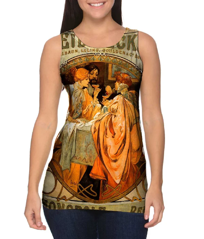 Cozy Fashion Trends Trendy Layers Alphonse Mucha - "Heidsieck" (1901)