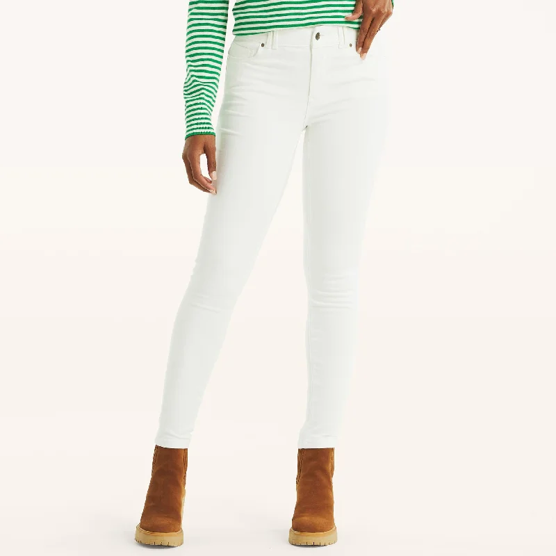 Relaxed Wear Fits Easy Fashion Nautica Womens Mid-Rise Skinny Denim
