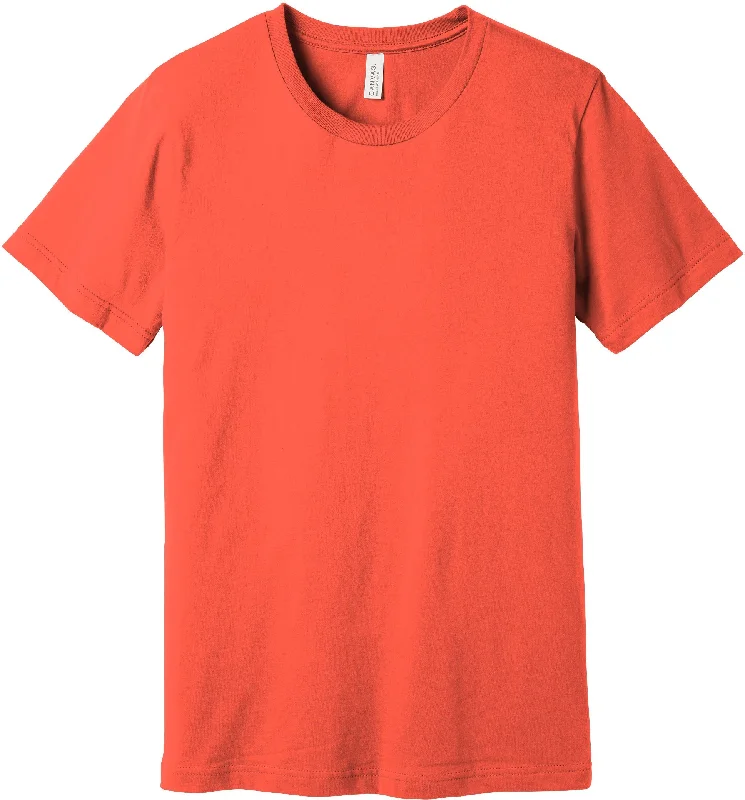 Street Comfortwear Soft Apparel BELLA+CANVAS Unisex Jersey Short Sleeve Tee - Coral