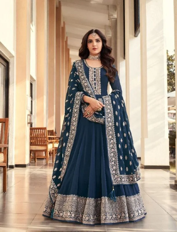 Fashion Layering Pieces Day-to-day Fashion Amitah Designer 16061 Blue Georgette Embroidered Anarkali Suit Fashion Layering Pieces Day-to-day Fashion Amitah Designer 16061 Blue Georgette Embroidered Anarkali Suit