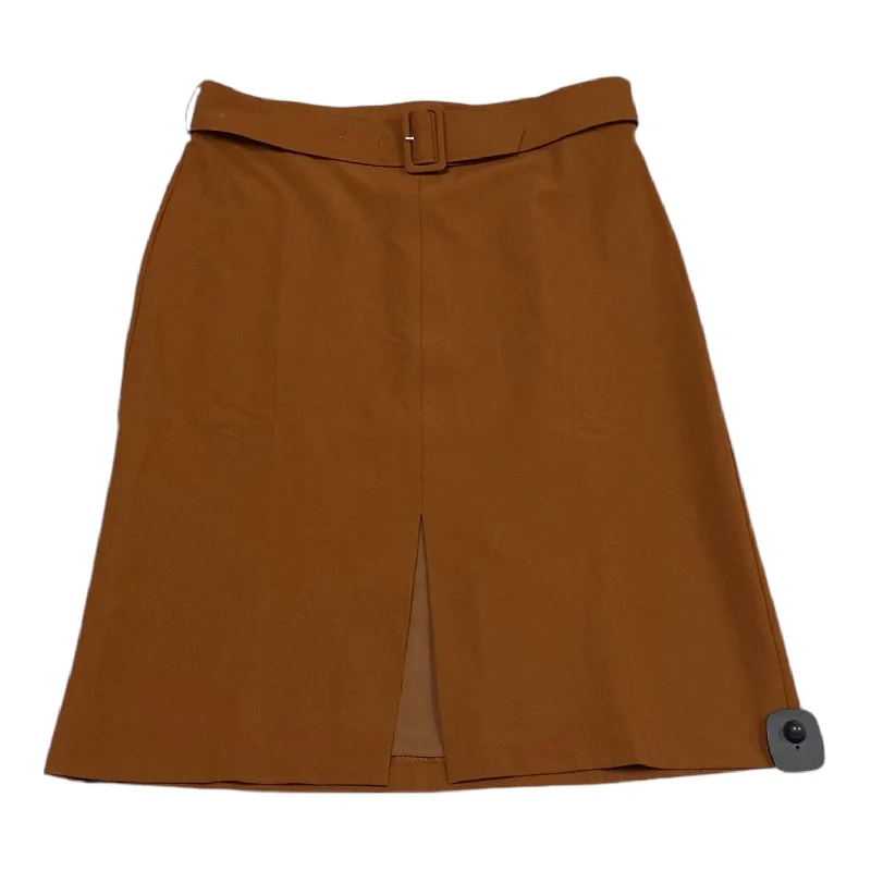 Cozy Street Looks Chic Essentials Skirt Midi By Banana Republic In Brown, Size: 10