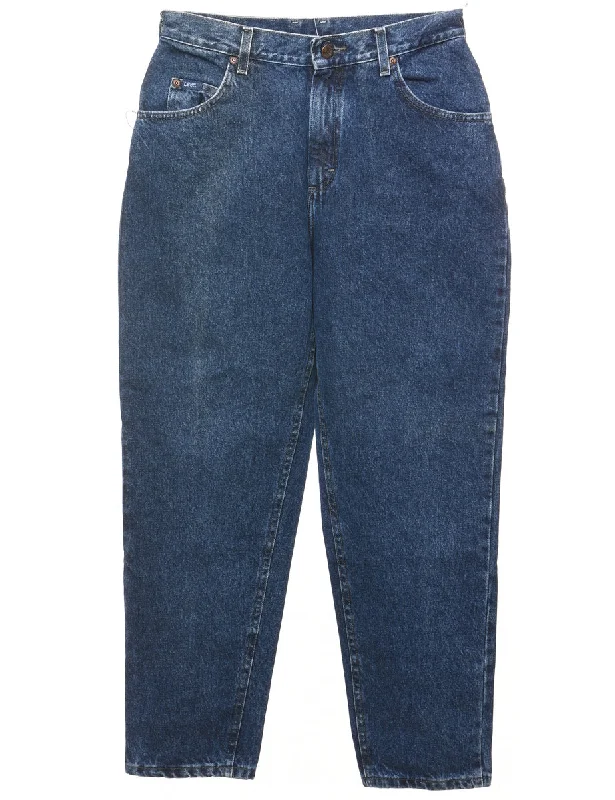 Cozy Fabric Fits Stylish Attire Tapered Dark Wash Lee Jeans - W28 L28