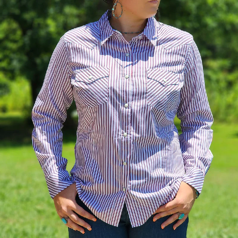 Simple Wear Stylish Outfits Wrangler Women's Retro Pearl Snap Shirt