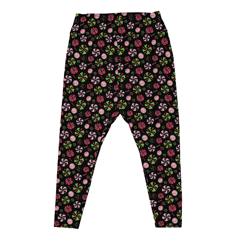 Funky Peppermint Plus Size Leggings