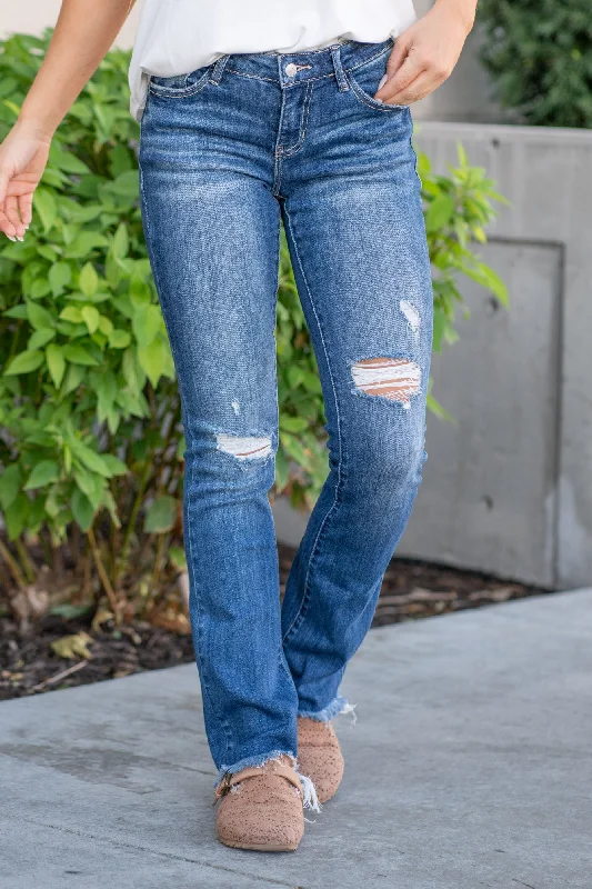 Comfortable Vibes Soft Fit Clothing Mia Low Rise Baby Bootcut Jeans