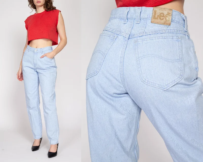 Modern Daywear Practical Comfort Medium 90s Lee High Waisted Light Wash Jeans 29"