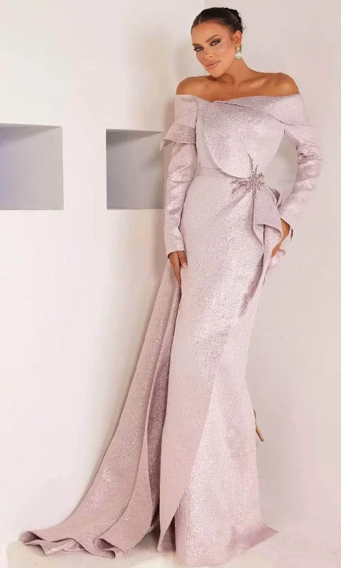 Practical Streetwear Affordable Outfits Terani Couture 241M2743 - Long Sleeve Off-Shoulder Evening Dress Practical Streetwear Affordable Outfits Terani Couture 241M2743 - Long Sleeve Off-Shoulder Evening Dress