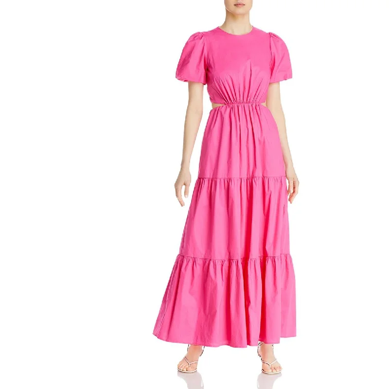 Budget-friendly Comfort Effortless Comfort WAYF Womens Puff Sleeve Long Maxi Dress