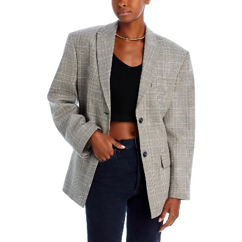 Cozy Fit Outfits Practical Fashion The Mannei Womens Plaid Business Two-Button Blazer Cozy Fit Outfits Practical Fashion The Mannei Womens Plaid Business Two-Button Blazer